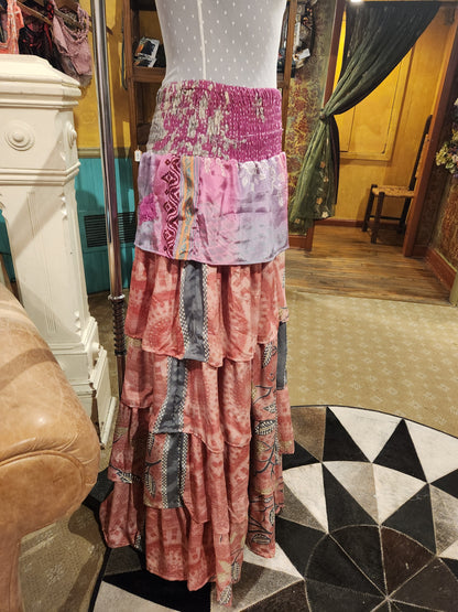 Rasgulla Sari Venus Ruffle Maxi 1125 - 002