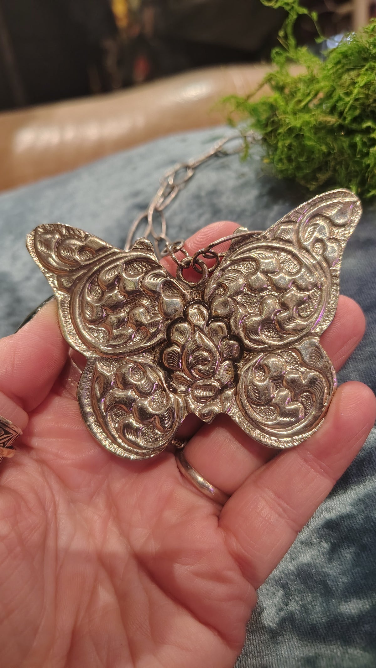Silver Butterfly Necklace