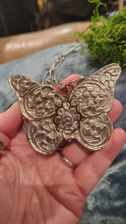 Silver Butterfly Necklace