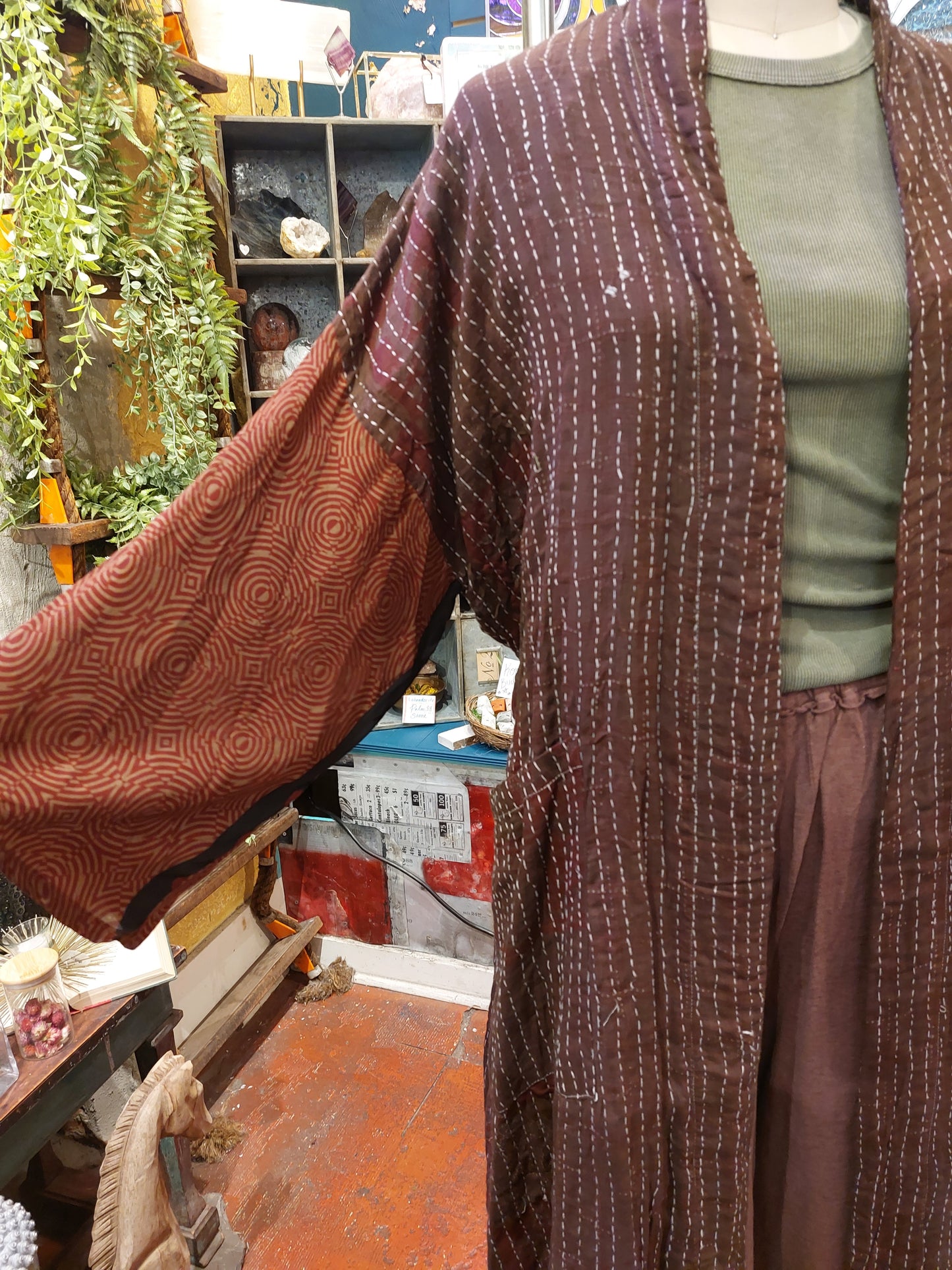 Majestic Caramel Over dye Kimono 1124 123