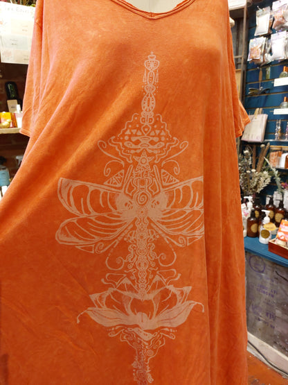 KB Dream Tee Dress - Coral
