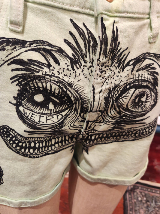 Traumatism Art Minty Fresh Hare Shorts