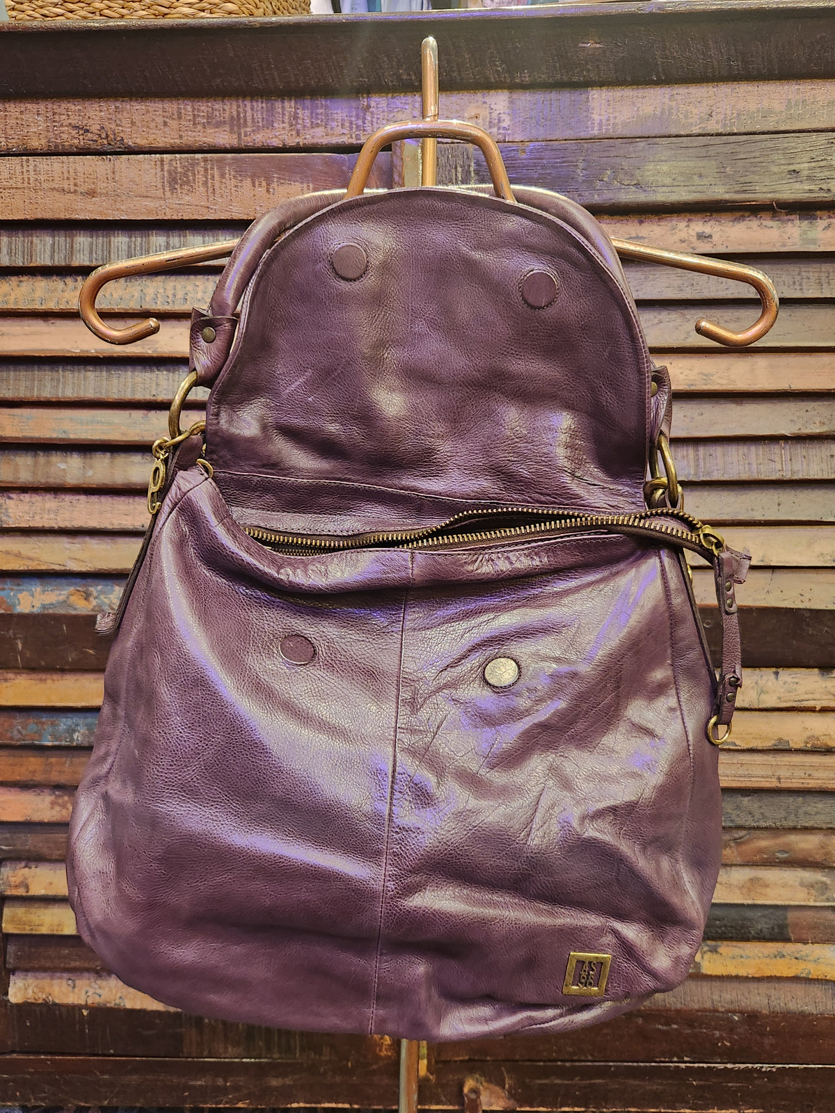 Horton Grape Leather Bag