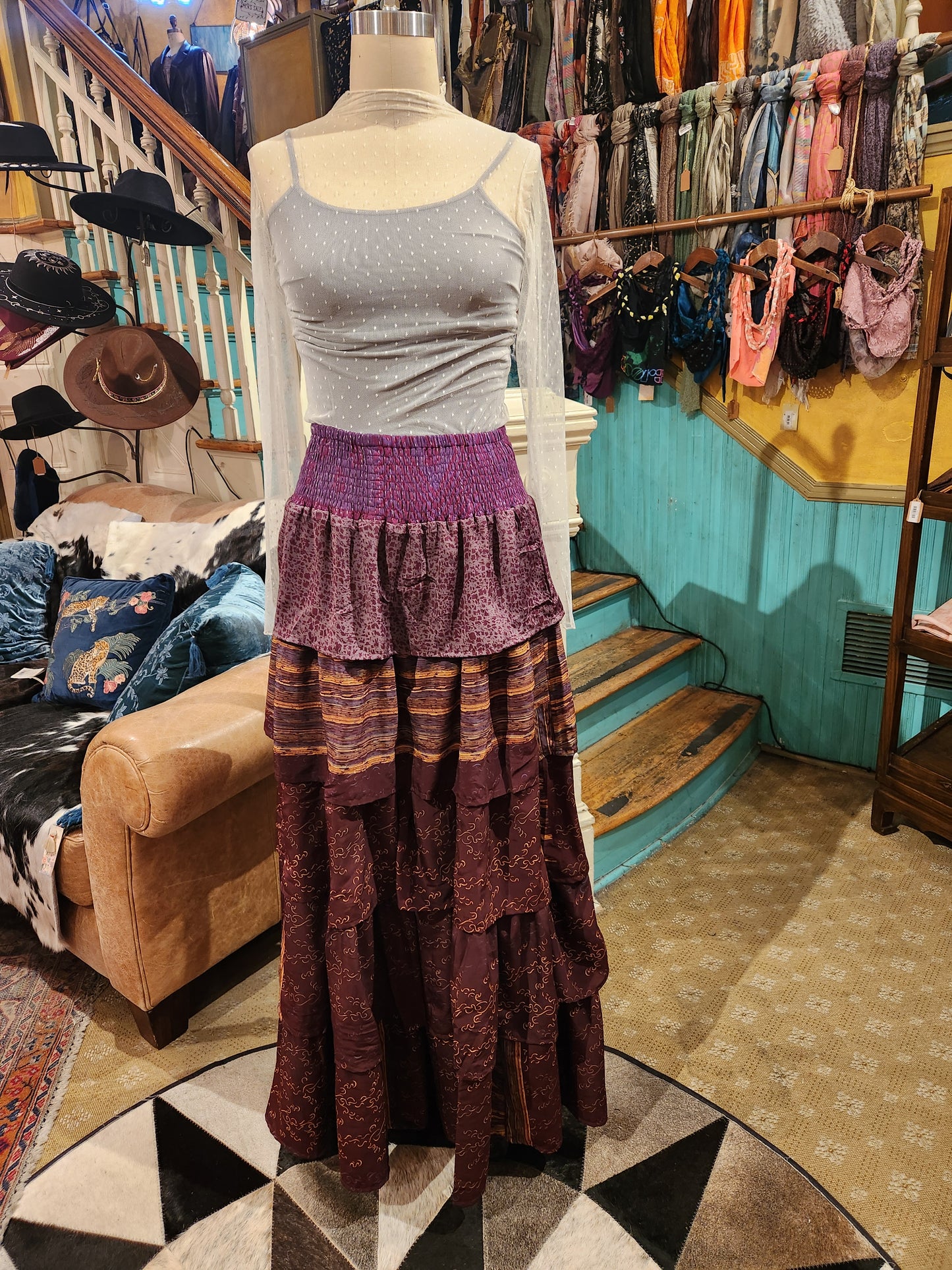 Rasgulla Sari Venus Ruffle Maxi 1125 - 098