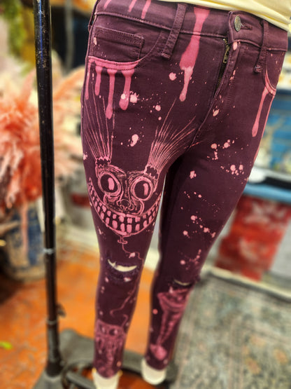 Traumatism Art Drippy Skinny Jean