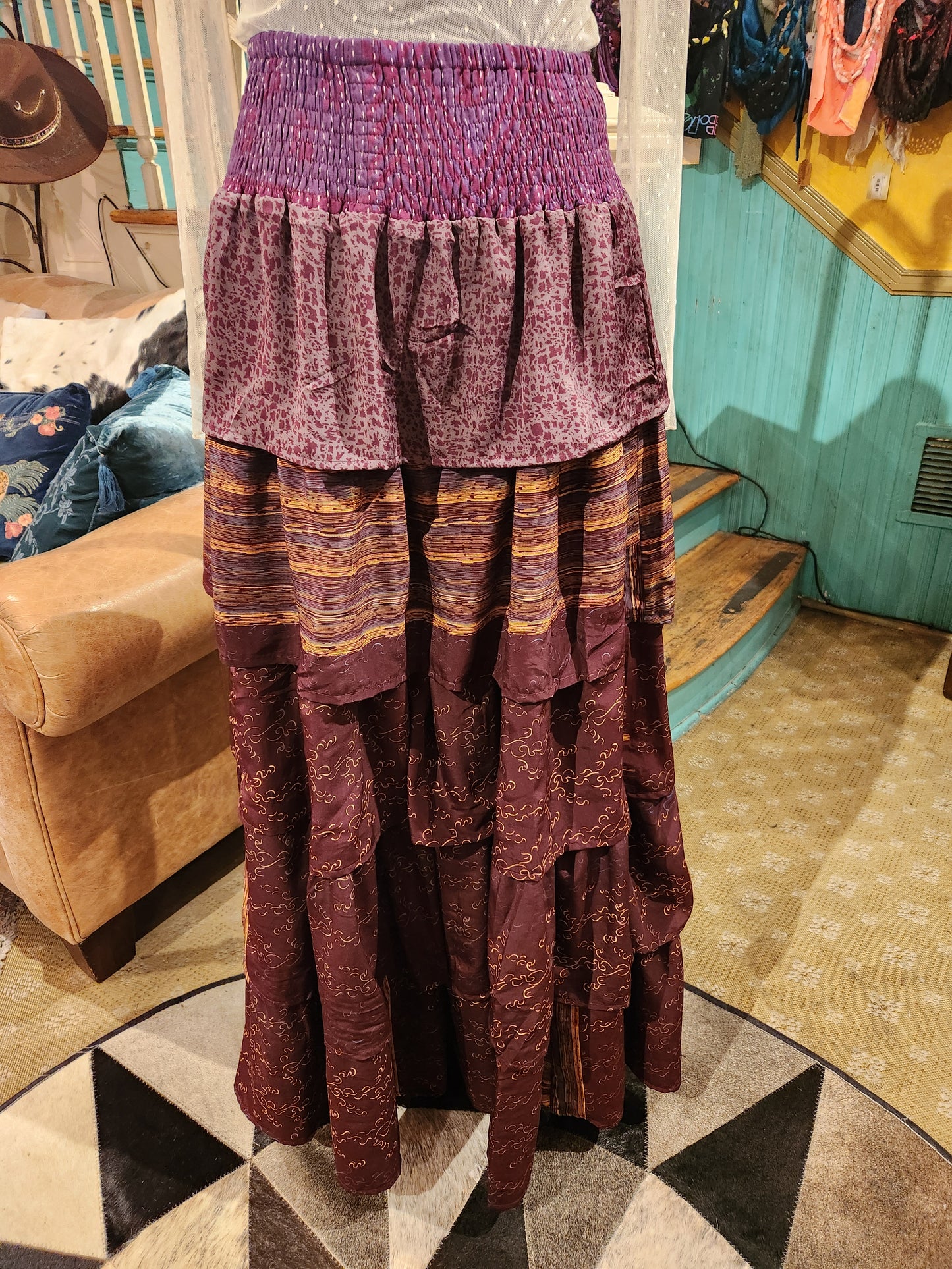 Rasgulla Sari Venus Ruffle Maxi 1125 - 098