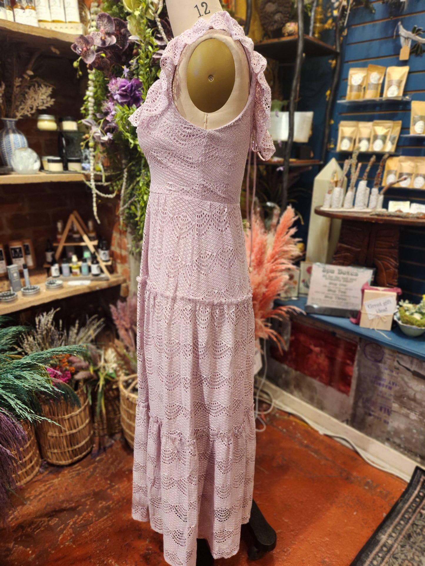 Grape Icee Crochet Dress