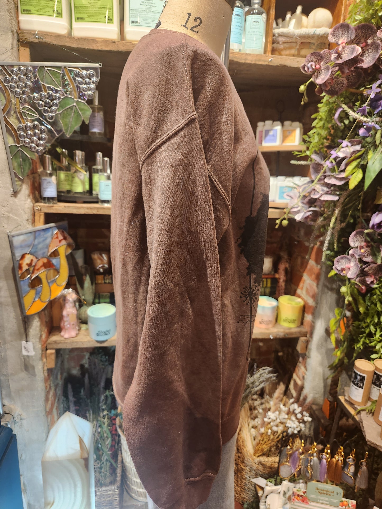 Hand-Dyed Lauryn Hill Graphic Print Sweatshirt