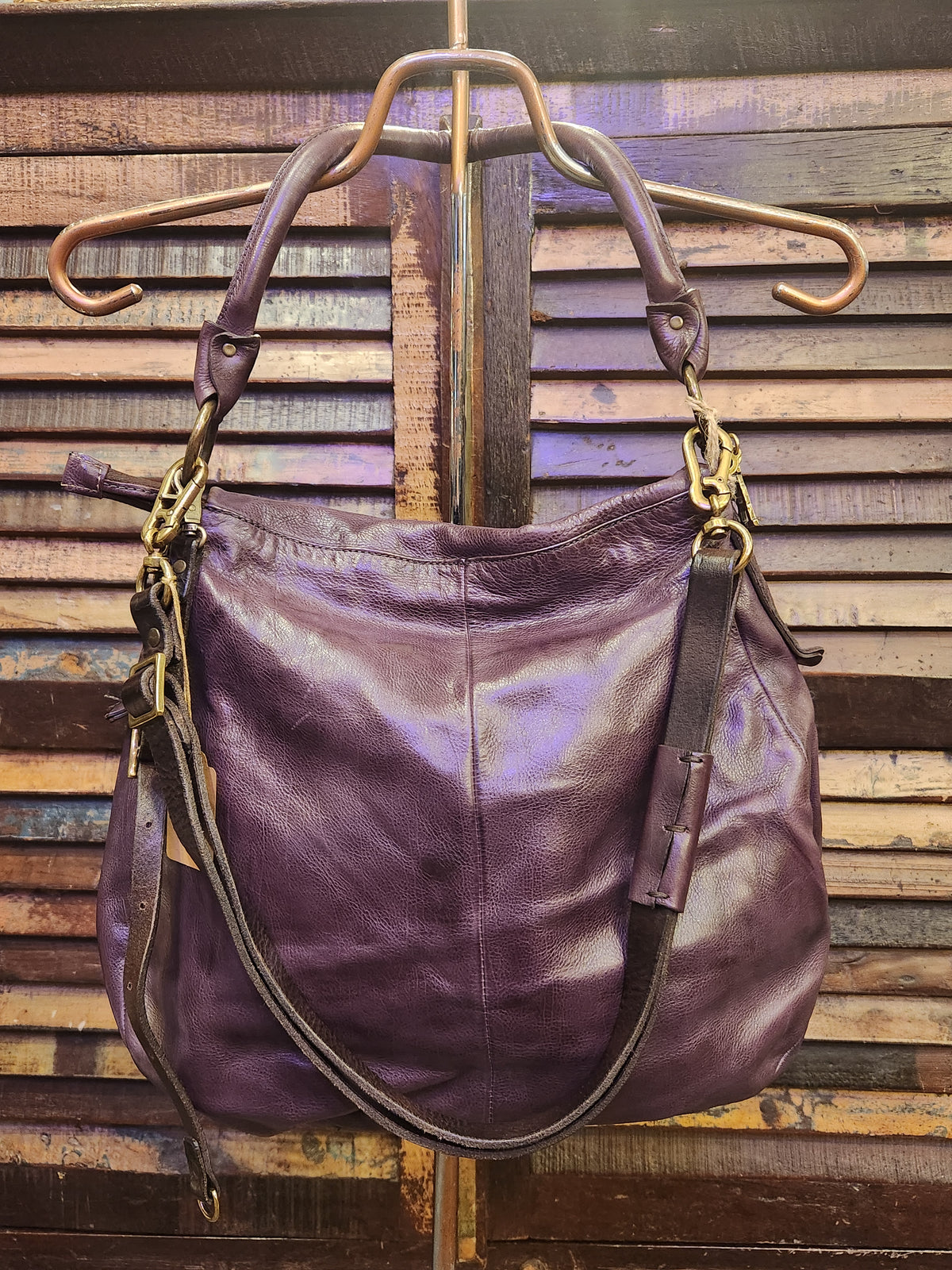 Horton Grape Leather Bag