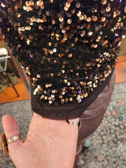 Paillettes Rame Sparkle Tank Top