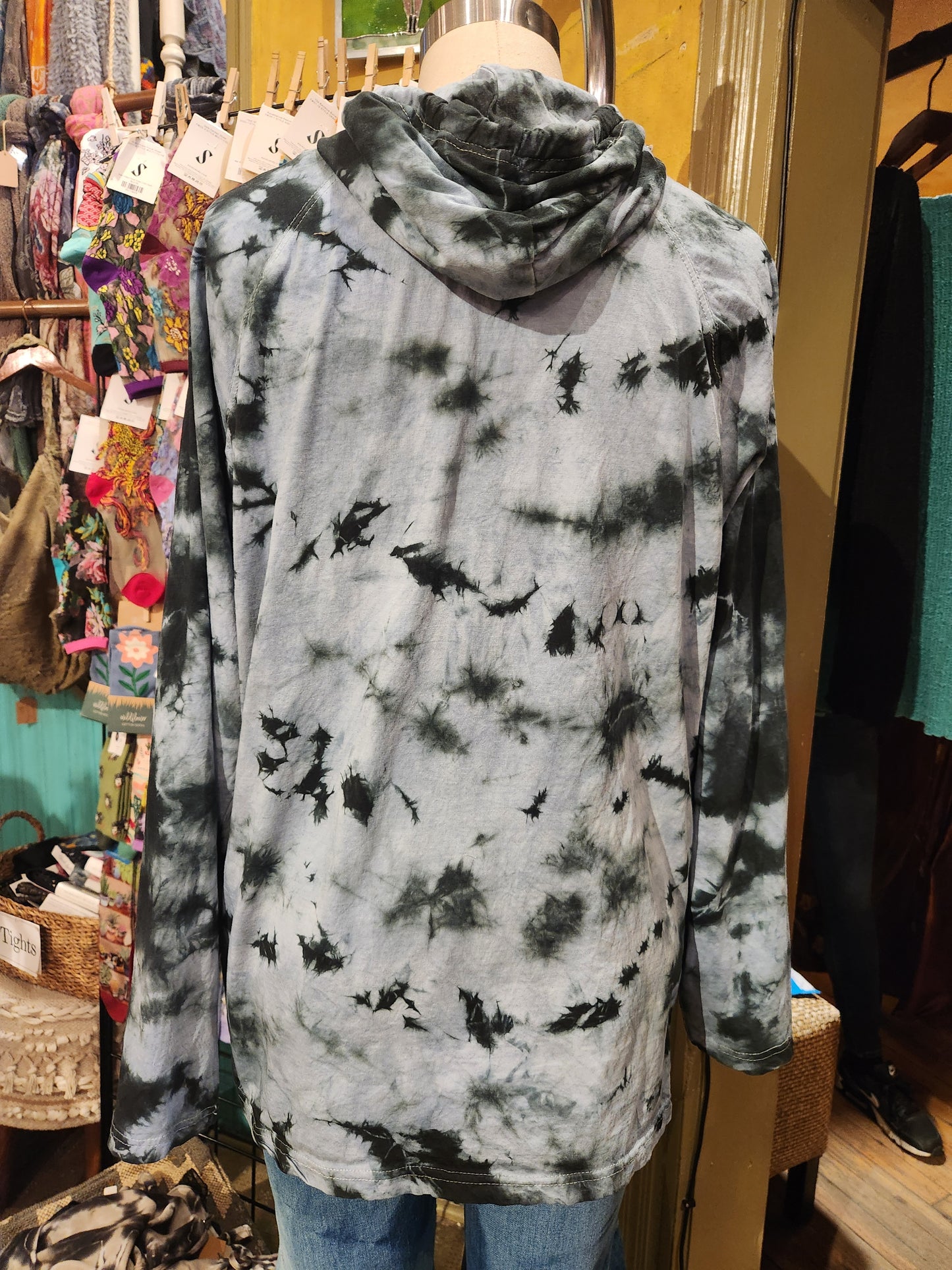 Hand Dyed Hawks Bay Men's Light Weight Hoodie (choose color)