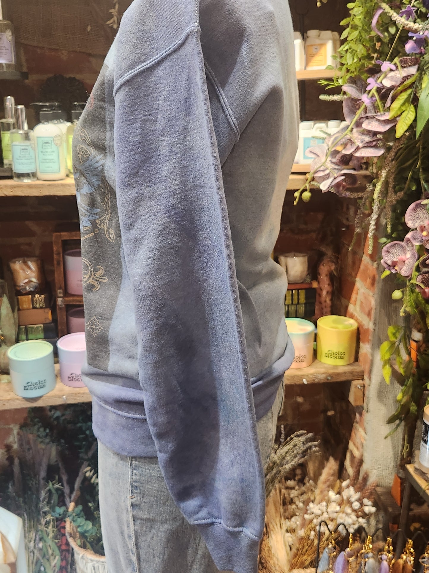 Hand-Dyed Stevie Nicks Graphic Print Sweatshirt