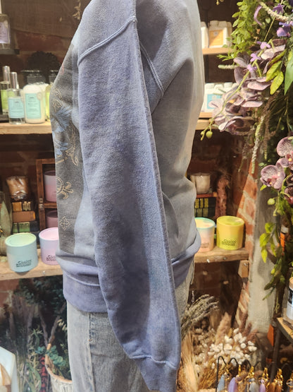 Hand-Dyed Stevie Nicks Graphic Print Sweatshirt