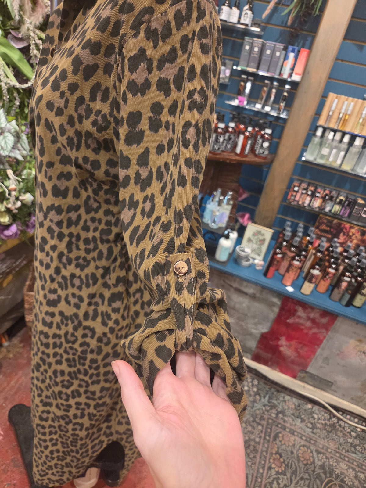 Saga Animal Print Shirt Dress