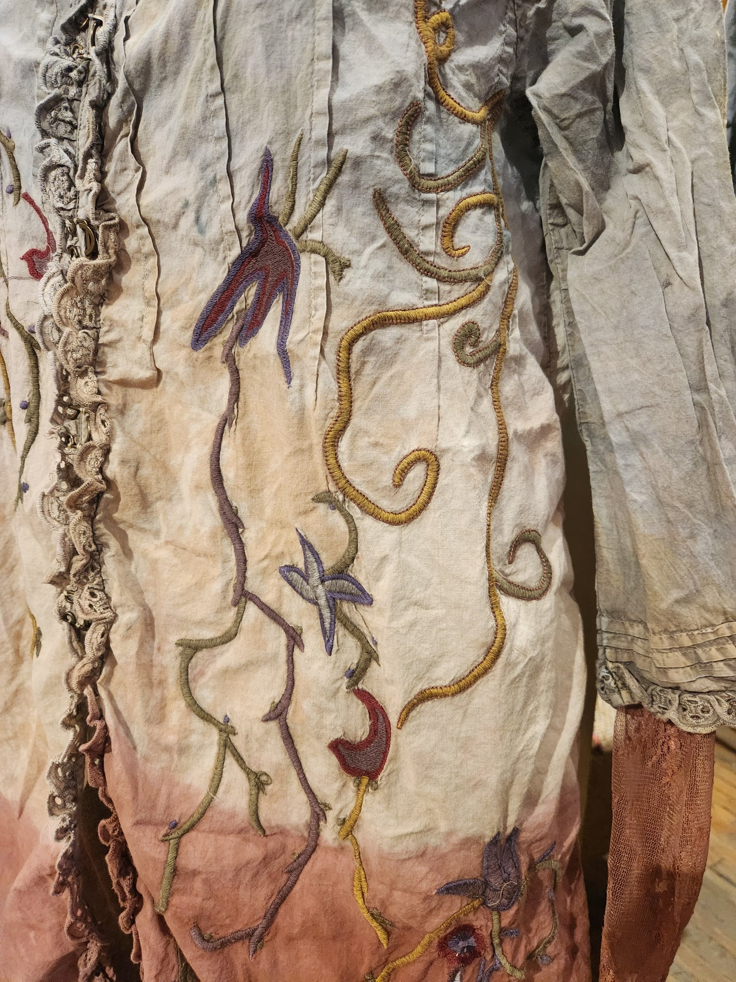 Hand Dyed 'Paperlace' Duster