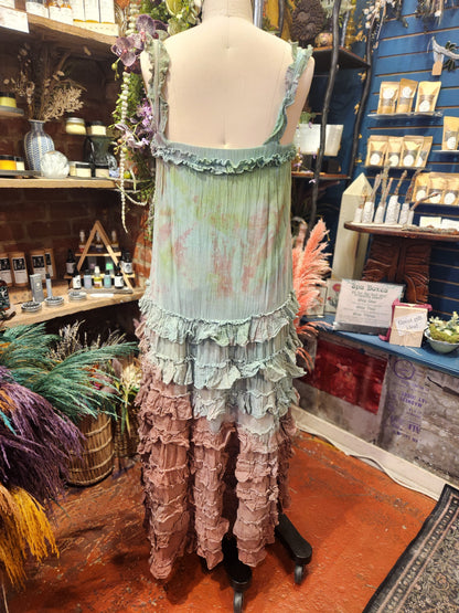 Mint Chip Ruffle Dress