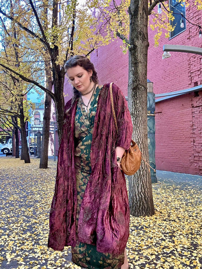 Velvet Long Duster (Choose Color)