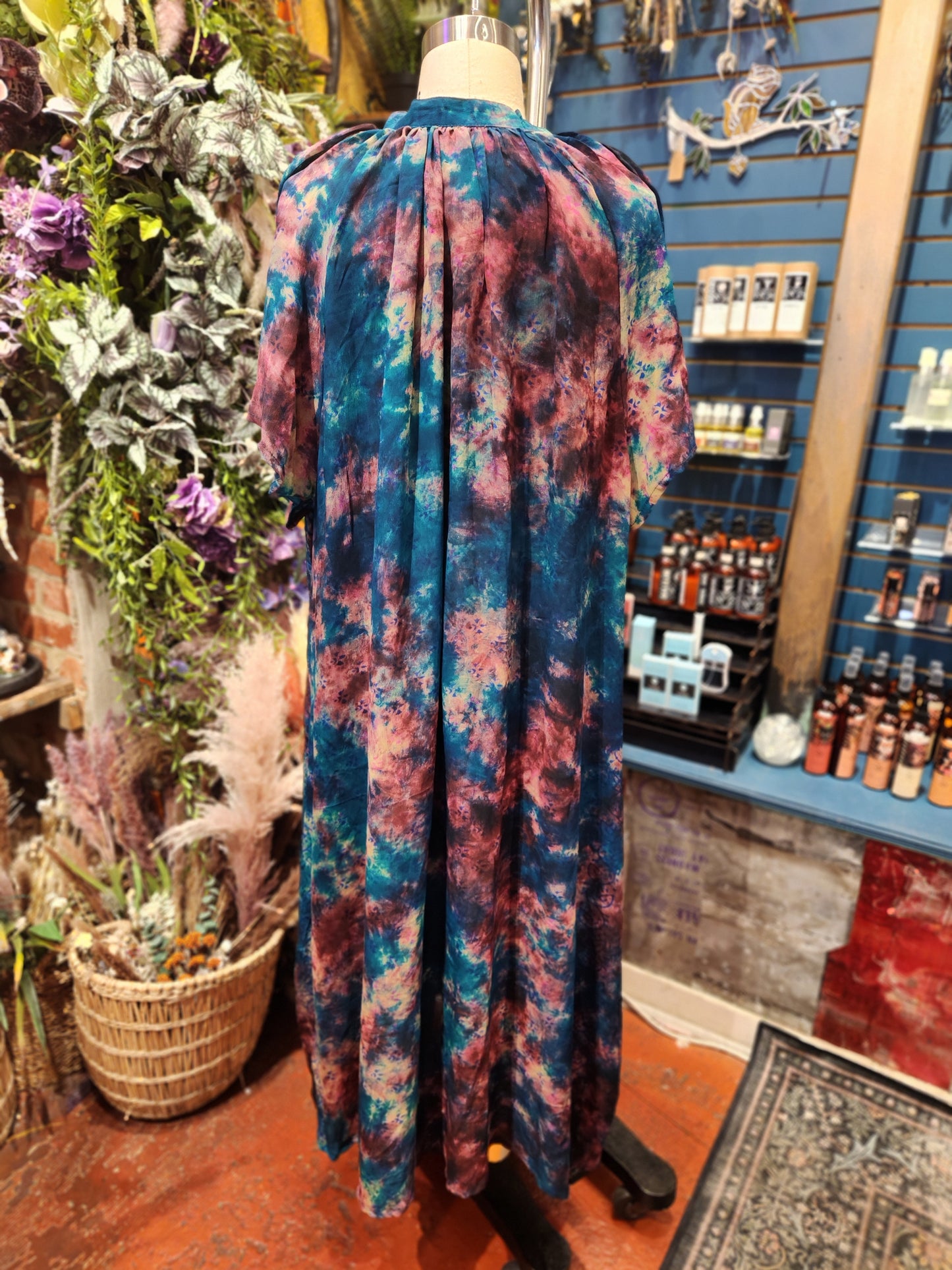 Crepe Sari Summer Woodstock Duster