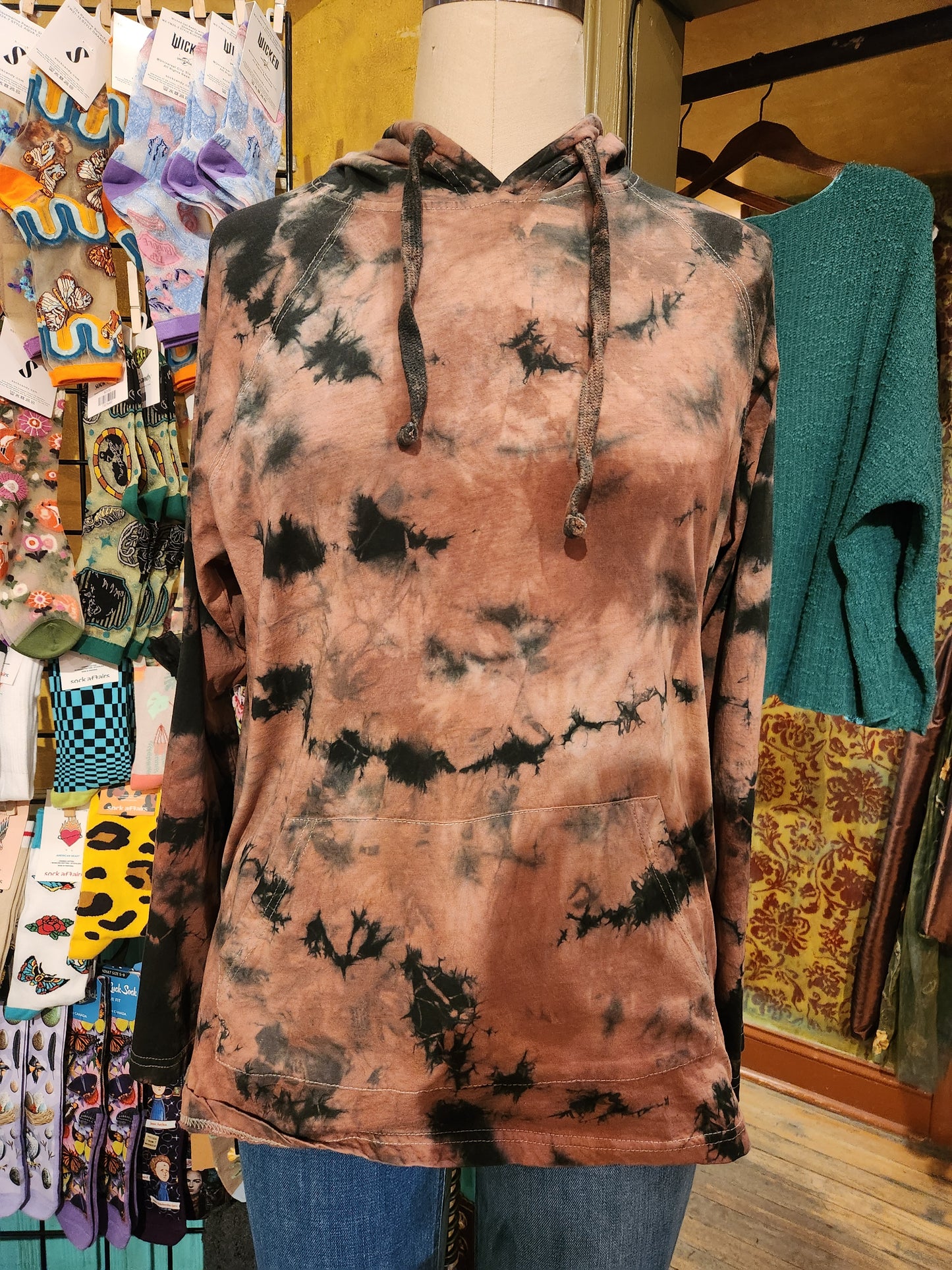 Hand Dyed Hawks Bay Men's Light Weight Hoodie (choose color)