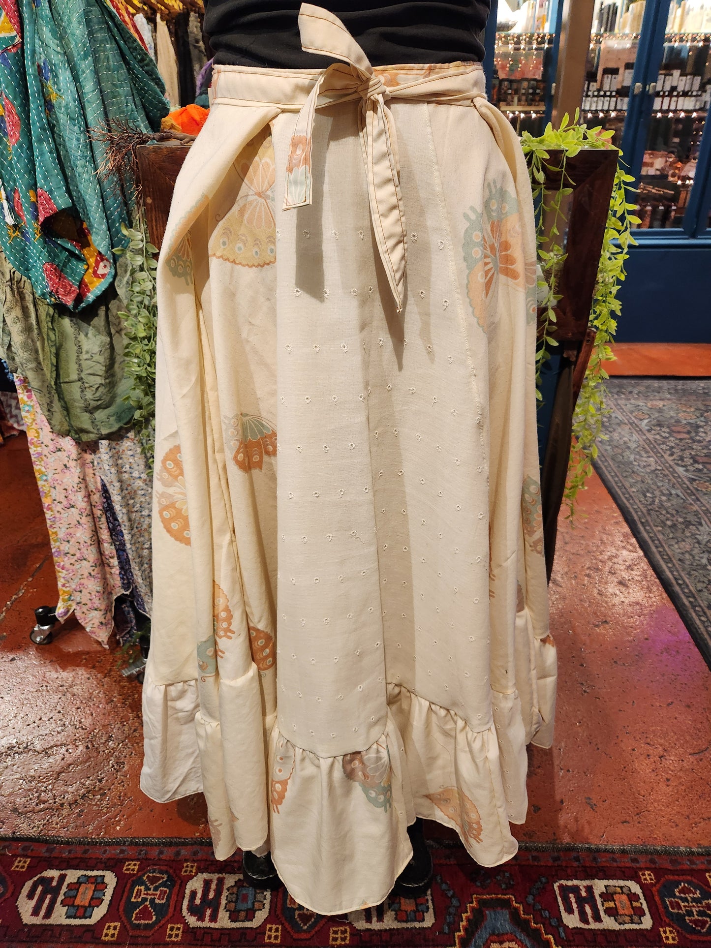 OOAK Butterfly Split Side Maxi Skirt
