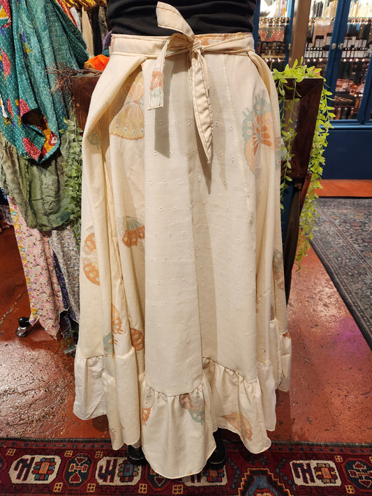 OOAK Butterfly Split Side Maxi Skirt