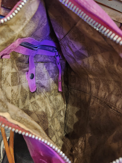 Billie Fuchsia Leather Bag