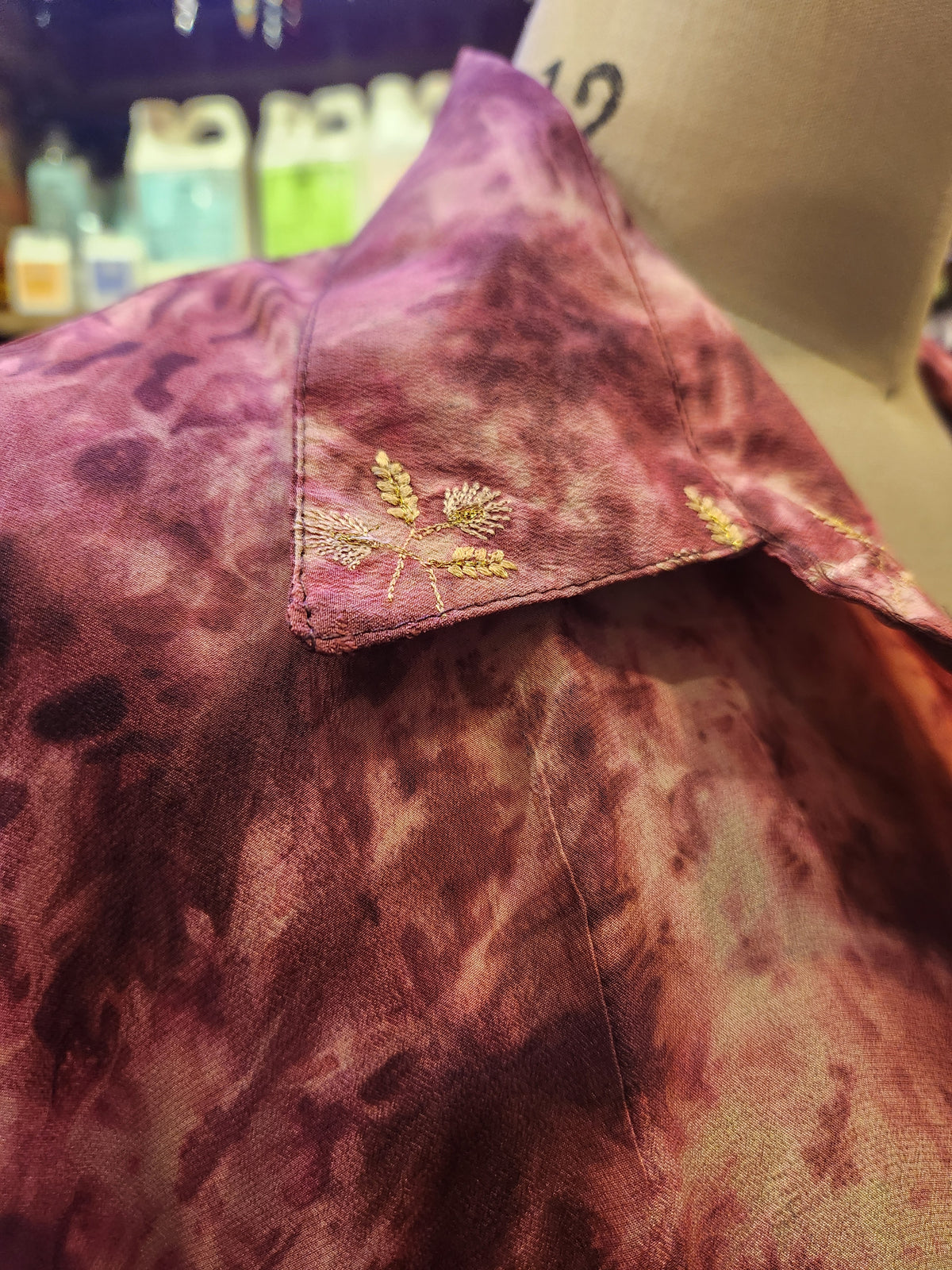 Crepe Sari Summer Nirvana Button Down 0626 092