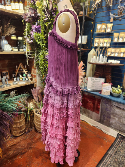 Strawberry Breeze Ruffle Dress