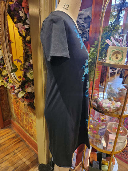 Fiona V-Neck Knit Dress - Black