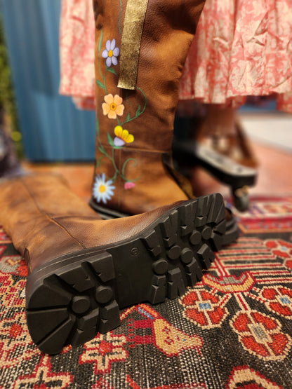 Floral Fantasy Papucci Boot - Michaela Davis*