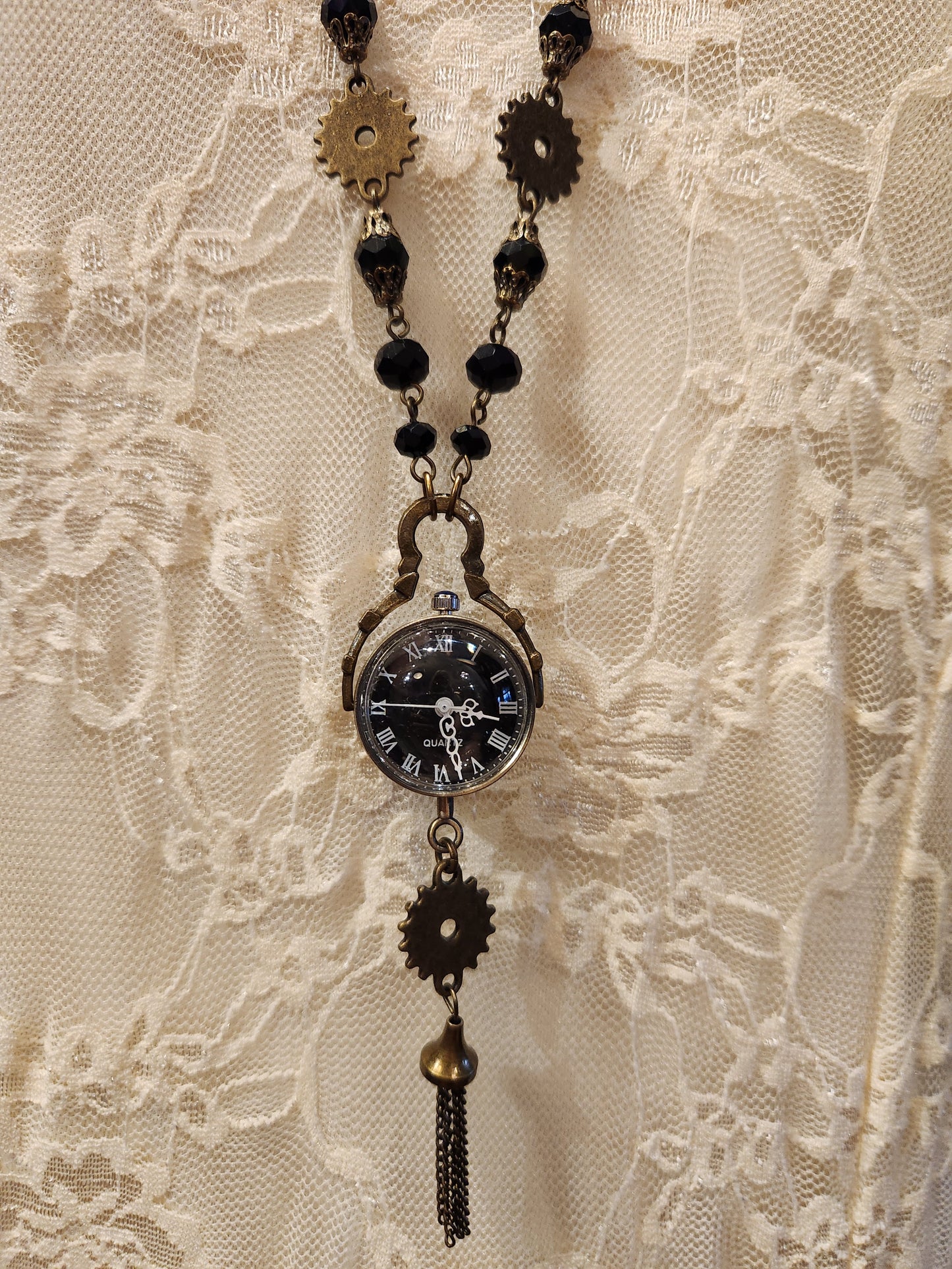 Victorian Style Pocket Watch Necklace | Gear and Orb Watch