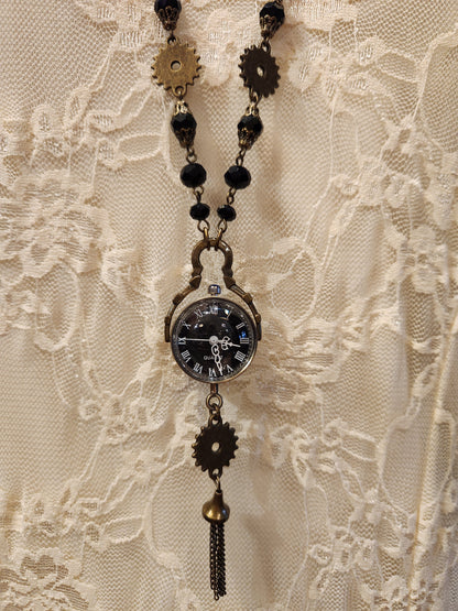 Victorian Style Pocket Watch Necklace | Gear and Orb Watch