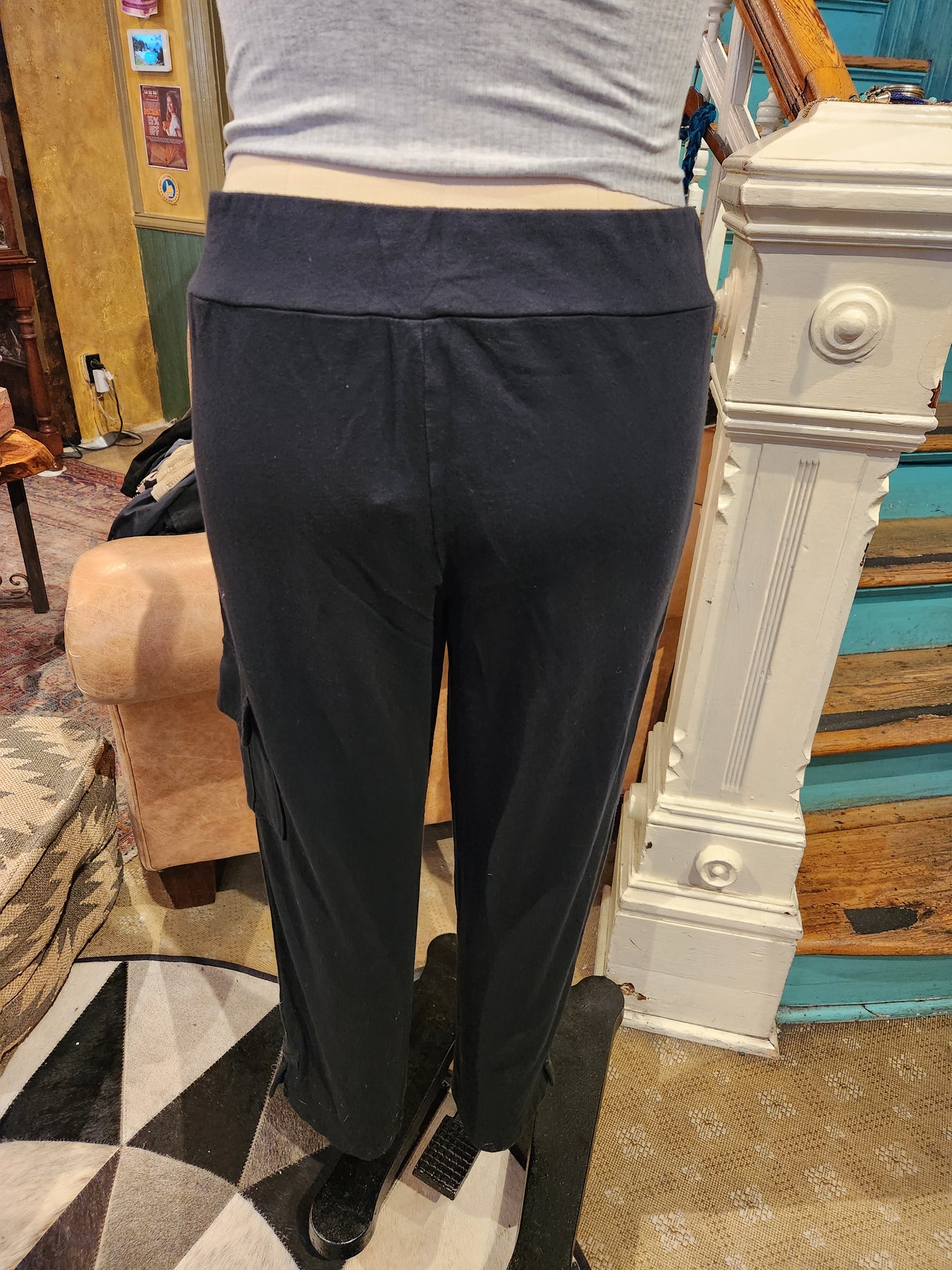 French Terry Pant - Black