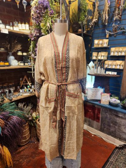 Bagru  Long Robe ( multiple colors available )