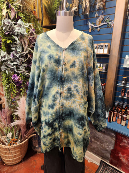 Pareo Kantha Gaia Button-Down Kimono