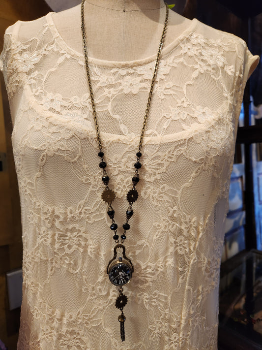 Victorian Style Pocket Watch Necklace | Gear and Orb Watch