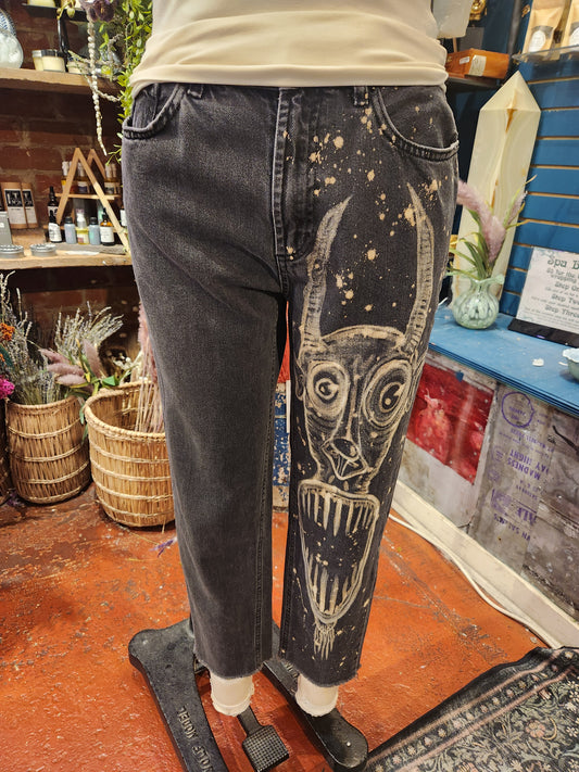 Traumatism Art Tall Teeth Skinny Jean