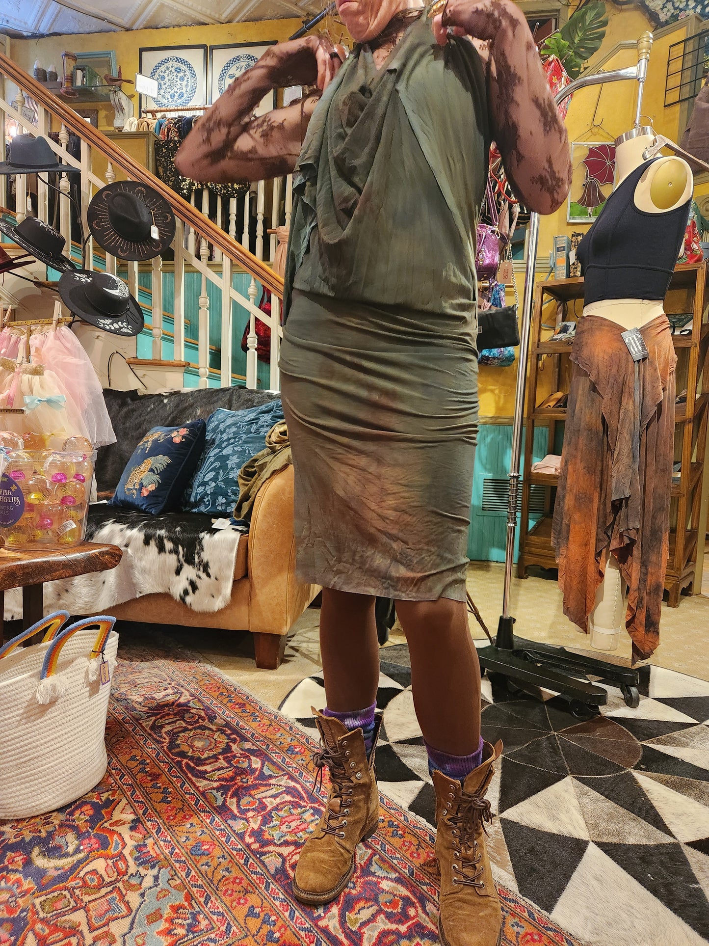 Athena Dress - Green #2