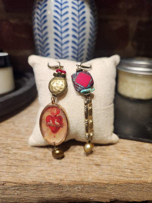 Sacred Heart Mix n Match Earrings
