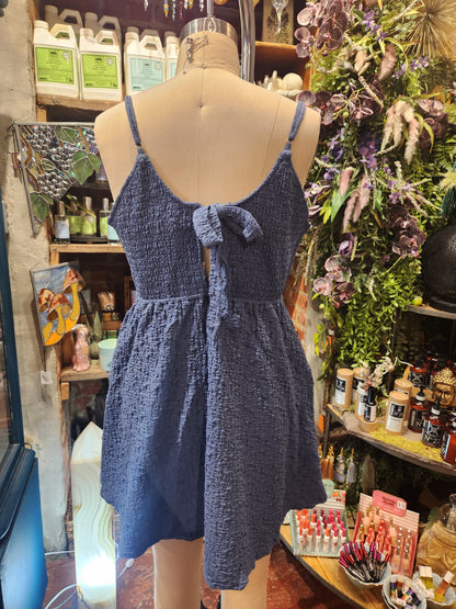 Tank Mini Dress - Dusty Blue
