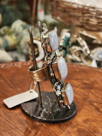 Stacked Moonstone Ring