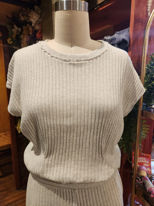 Granada Short-sleeved Pullover - Ash