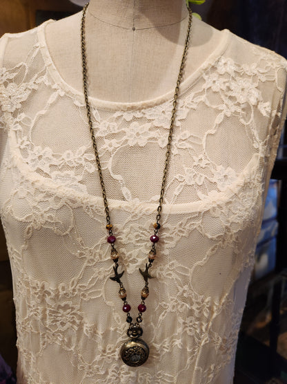 Victorian Style Pocket Watch Necklace | Sparrow Details