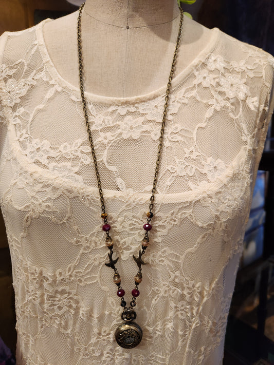 Victorian Style Pocket Watch Necklace | Sparrow Details
