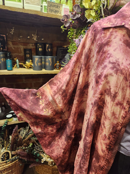 Crepe Sari Summer Nirvana Button Down 0626 092