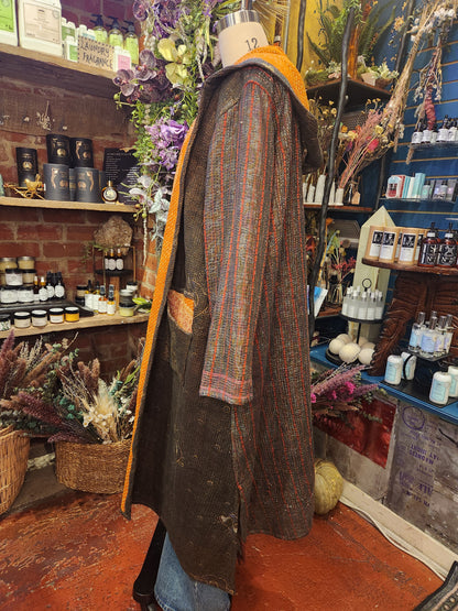 Fine Kantha Rising Sun Coat 1125 018