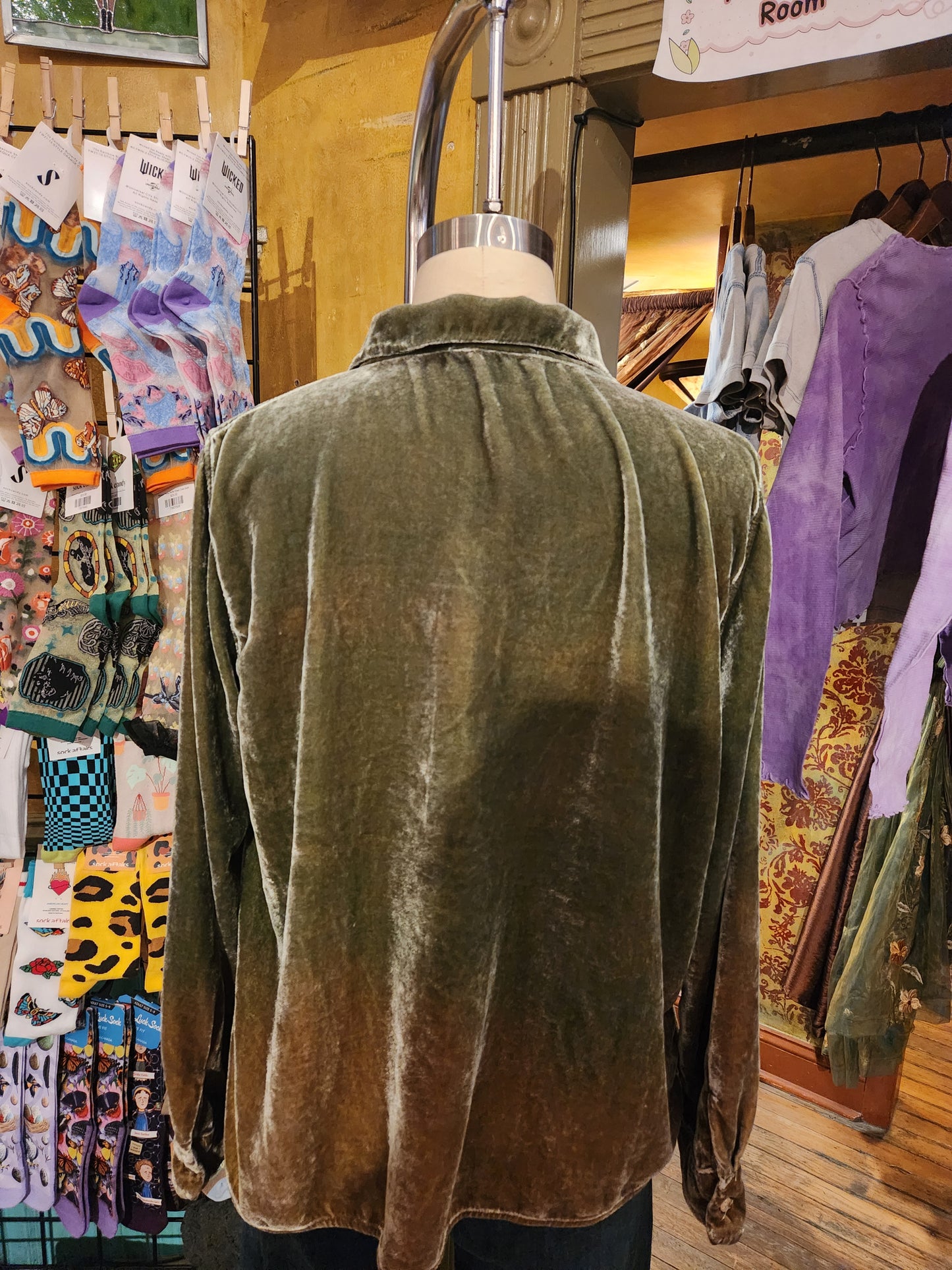 Hand Dyed 'Cutloose' Button Down Top