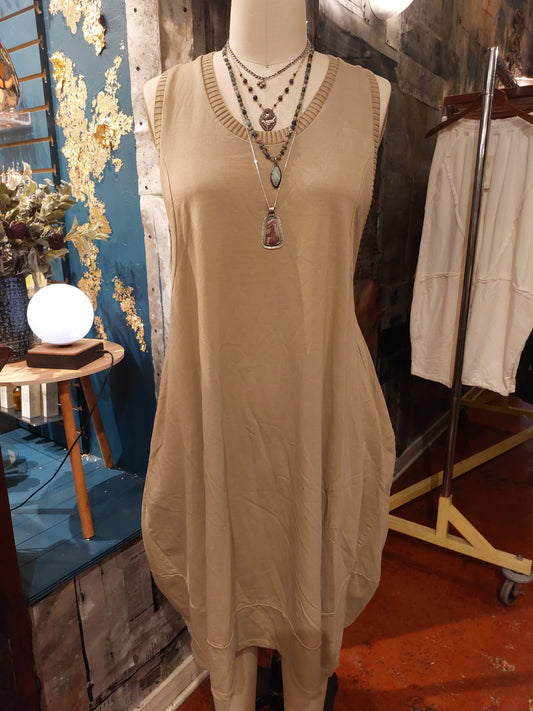 Jumper Dress- Camel