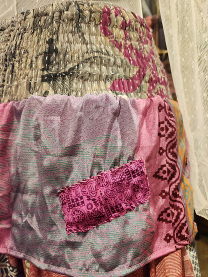 Rasgulla Sari Venus Ruffle Maxi 1125 - 002