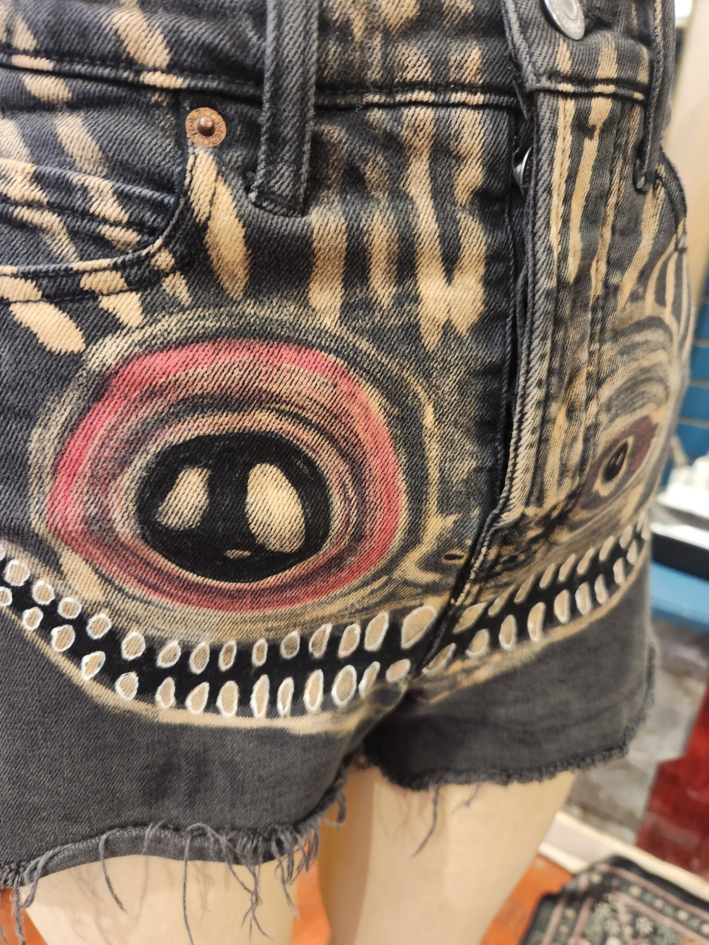 Traumatism Art Grim Grin Shorts